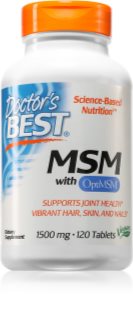 Doctor's Best MSM with OptiMSM tabletki na stawy, więzadła i skórę 120 tabletek
