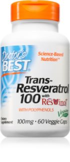 Doctor's Best Trans-Resveratrol 100 kapsułki o działaniu przeciwutleniającym 60 caps.