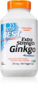 Doctor's Best Extra Strenght Ginkgo kapsułki do wsparcia układu krwionośnego i funkcji poznawczych 360 caps.
