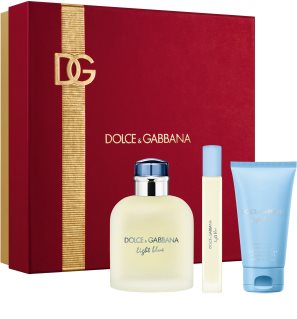 Dolce&Gabbana Light Blue Pour Homme EDT Trio Gift Set ajándékszett uraknak