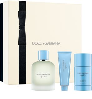 Dolce&Gabbana Light Blue Pour Homme EDT Trio Gift Set NEW set cadou pentru bărbați