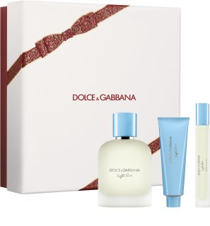 Dolce&Gabbana Light Blue Pour Homme EDT Trio Gift Set Geschenkset für Herren
