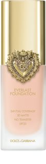 Dolce&Gabbana Flawless Everlast Foundation hosszantartó, intenzíven fedő alapozó SPF 20 árnyalat 03W LIGHT 27 ml