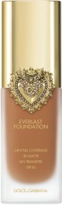 Dolce&Gabbana Flawless Everlast Foundation intensives, deckendes Make up mit langanhaltendem Effekt SPF 20 Farbton 25W Medium Deep 27 ml