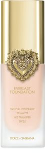 Dolce&Gabbana Flawless Everlast Foundation hosszantartó, intenzíven fedő alapozó SPF 20