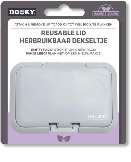 Dooky Reusable Lid Grey Card  1 kos