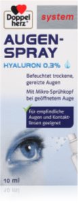 Doppelherz system Augen-Spray Hyaluron 0,3% feuchtigkeitsspendendes Spray zur Entfernung von Reizungen und Rötungen der Augen 10 ml