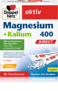 Doppelherz Magnesium + Kalium 400 Säckchen trägt zur normalen Funktion des Nervensystems bei 56 g