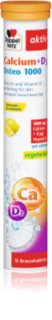 Doppelherz Calcium 1000 + D3 Osteo Brausetabletten für gesunde Knochen und Zähne 128 g