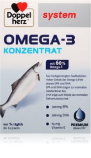 Doppelherz system Omega-3 Kapseln für eine normale Herz- und Hirnfunktion