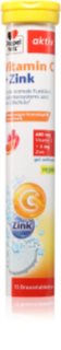 Doppelherz Aktiv Vitamin C + Zink Brausetabletten zur Unterstützung des Immunsystems Geschmack Blood orange pomegranate 15 TAB