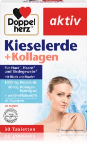 Doppelherz Kieselerde + Kollagen Tabletten für Haare, Nägel und Haut