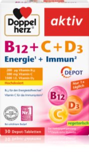 Doppelherz B12 + C + D3 Tabletten zur Unterstützung des Immunsystems