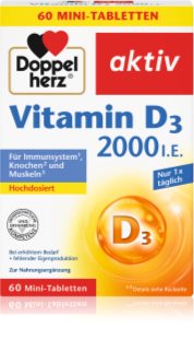 Doppelherz Vitamin D3 2000 I.E. Tabletten zur Förderung der Gesundheit von Knochen und Gelenken 50 TABL