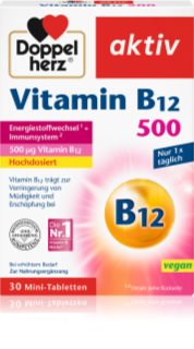 Doppelherz B12 500 Tabletten zur Verringerung von Müdigkeit und Erschöpfung 76 g