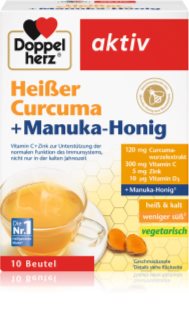 Doppelherz Heißer Curcuma + Manuka - Honig Säckchen zur Unterstützung des Immunsystems 140 g