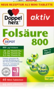 Doppelherz Folsäure 800 Tabletten für Schwangere und junge Mütter 40 g