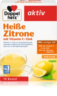 Doppelherz Heiße Zitrone Vitamin C + Zink Sackerl zur Unterstützung des Immunsystems 10 St.