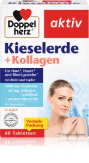 Doppelherz Kieselerde + Kollagen Tabletten für Haare, Nägel und Haut