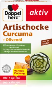 Doppelherz Artichoke, Turmeric + Olive Oil Kapseln zur Verdauungsförderung 176 g
