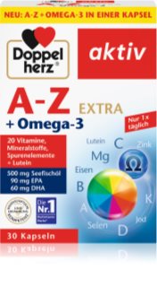 Doppelherz A-Z Extra + Omega-3 Kapseln für Ihr Wohlbefinden