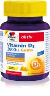 Doppelherz Vitamin D 2000 I.E. Lutschtabletten für die normale Funktion des Immunsystems, gesunde Knochen und Muskelaktivität 160 g