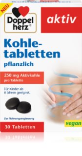 Doppelherz Kohletabletten pflanzlich Tabletten zur Unterstützung der Entgiftung des Körpers 28 g