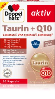 Doppelherz Taurin + Q10 Kapseln zur Erhaltung von Energie und kognitiver Leistungsfähigkeit 48 g