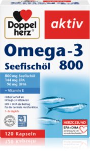 Doppelherz Omega - 3 Seefischöl 800 Kapseln für eine normale Herz- und Hirnfunktion 208 g