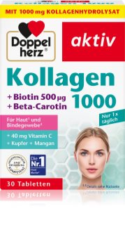 Doppelherz Aktiv Kollagen 1000 Tabletten für schöne Haare, Haut und Nägel