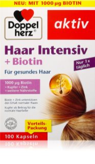 Doppelherz Haar Intensiv + Biotin Kapseln für gesunde und schöne Haare 100 Kapseln