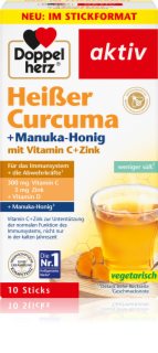 Doppelherz Aktiv Heißer Curcuma + Manuka-Honig Sackerl zur Unterstützung des Immunsystems 100 g