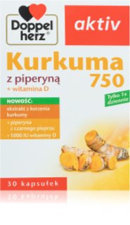 Doppelherz active Kurkuma 750 mg kapsułki na wsparcie układu odpornościowego 30 caps.