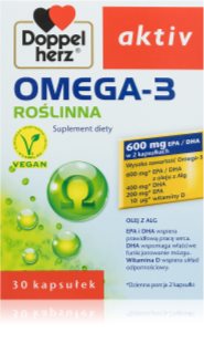 Doppelherz active Omega-3 Roślinna kapsułki do unormowania czynności układu krążenia 30 caps.