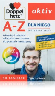 Doppelherz active A-Z Dla Niego tabletki z kompleksem multiwitaminowym dla mężczyzn 30 tabletek