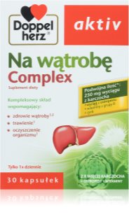 Doppelherz active Na wątrobę Complex kapsułki do utrzymania prawidłowego poziomu cholesterolu 30 caps.