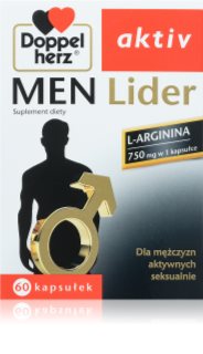 Doppelherz active Men Lider kapsułki poprawa życia erotycznego i seksualnego dla mężczyzn 60 caps.
