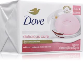 Dove Delicious Care set de săpunuri solide 4x90 g