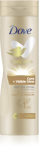 Dove Body Love leite autobronzeador para corpo