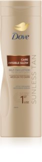 Dove Care&Glow Sunless Tan samoopalovacie mlieko odtieň Dark 400 ml