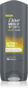 Dove Men+Care Sport sprchový gel na tělo a obličej 250 ml