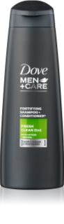 Dove Men+Care Fresh Clean shampoo e balsamo 2 in 1 per uomo 250 ml