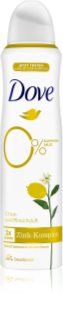Dove 0% ALU Citrus a Broskev deodorant s 48hodinovým účinkem Citrus & Peach 150 ml