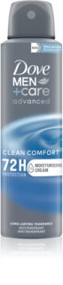 Dove Men+Care Advanced spray anti-transpirant pour homme Clean Comfort 150 ml