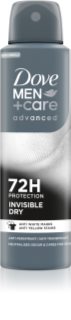Dove Men+Care Advanced Invisible Dry antiperspirant proti bílým a žlutým skvrnám Invisibile Dry 150 ml