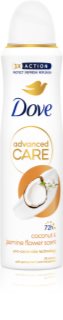 Dove Advanced Care Coconut & Jasmine Flower Scent Antiperspirant För kvinnor 150 ml