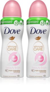 Dove Advanced Care Beauty Finish antiperspirant spray 2x100 ml