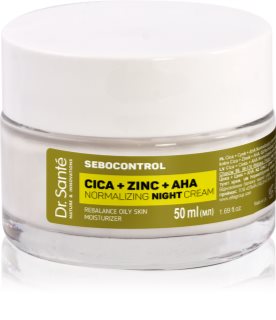 Dr. Santé Sebocontrol Cica + Zinc + AHA crema notte normalizzante seboregolatrice 50 ml