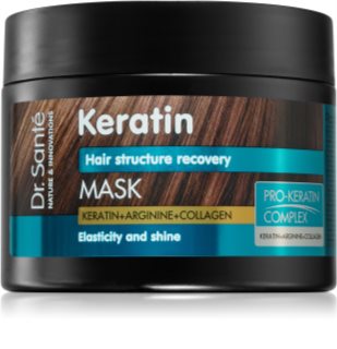 Dr. Santé Keratin дълбоко регенерираща и подхранваща маска за крехка коса без блясък