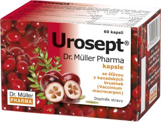 Dr. Müller Urosept kapsle pro podporu funkce ledvin a močového měchýře 60 cps